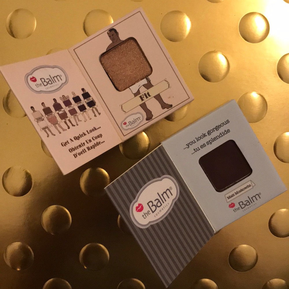 The Balm cosmetics mini shadows